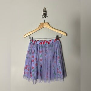 Hanna Andersson Cherry Tulle Layered Skirt Purple Size 140 or 10